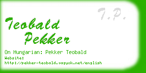 teobald pekker business card